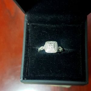 .5 karat SS size 7 cushion engagement/promise ring from Kay's Jewelers